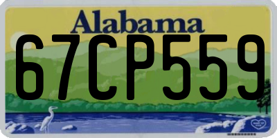AL license plate 67CP559