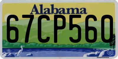 AL license plate 67CP560