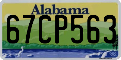 AL license plate 67CP563
