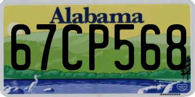 AL license plate 67CP568