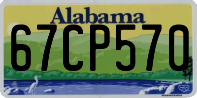 AL license plate 67CP570