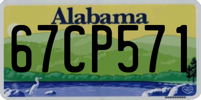 AL license plate 67CP571