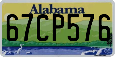 AL license plate 67CP576