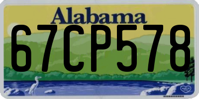 AL license plate 67CP578