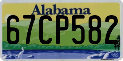 AL license plate 67CP582