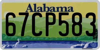 AL license plate 67CP583