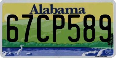 AL license plate 67CP589