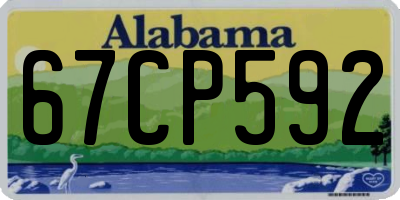 AL license plate 67CP592
