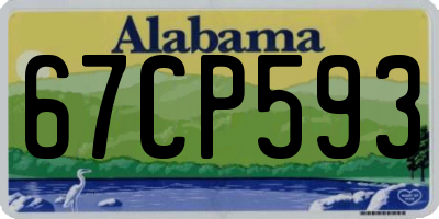 AL license plate 67CP593