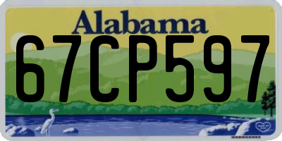 AL license plate 67CP597
