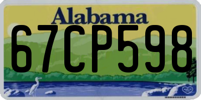 AL license plate 67CP598