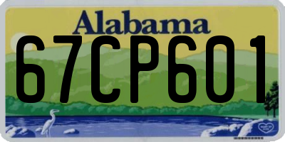 AL license plate 67CP601