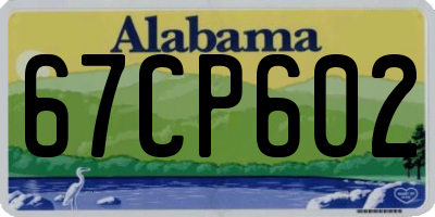 AL license plate 67CP602
