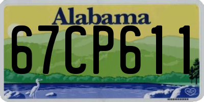 AL license plate 67CP611