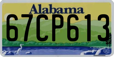 AL license plate 67CP613