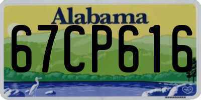 AL license plate 67CP616