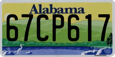 AL license plate 67CP617