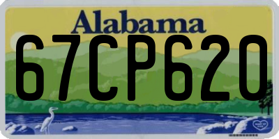 AL license plate 67CP620