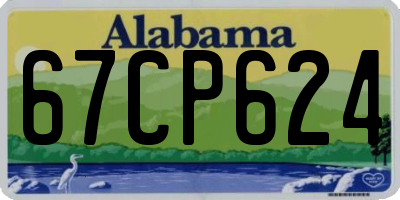 AL license plate 67CP624