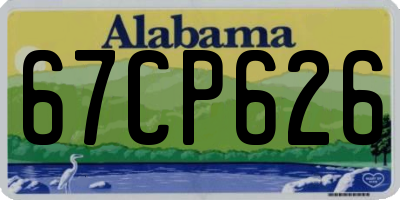 AL license plate 67CP626