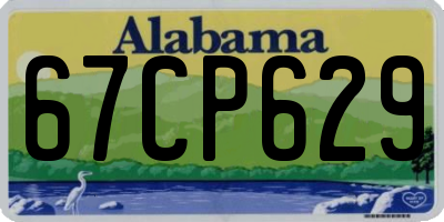 AL license plate 67CP629