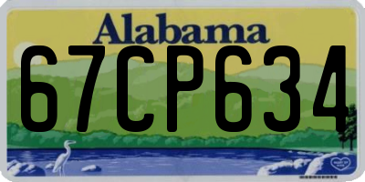 AL license plate 67CP634