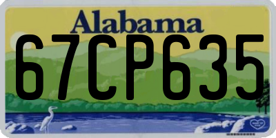 AL license plate 67CP635