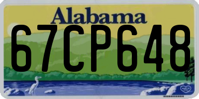 AL license plate 67CP648