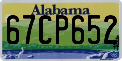 AL license plate 67CP652