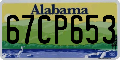 AL license plate 67CP653