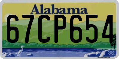 AL license plate 67CP654