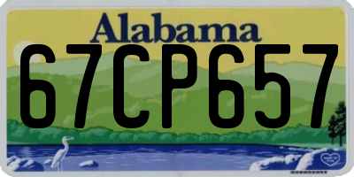 AL license plate 67CP657