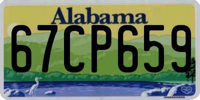 AL license plate 67CP659