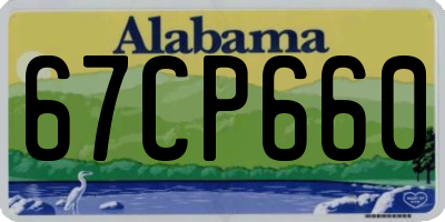 AL license plate 67CP660