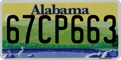 AL license plate 67CP663