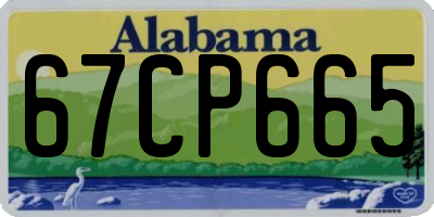 AL license plate 67CP665