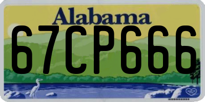 AL license plate 67CP666