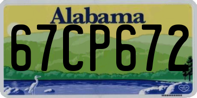AL license plate 67CP672