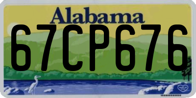 AL license plate 67CP676