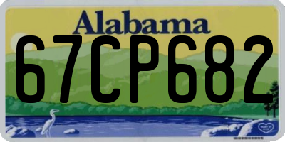 AL license plate 67CP682