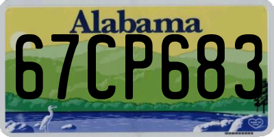 AL license plate 67CP683