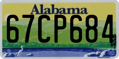 AL license plate 67CP684