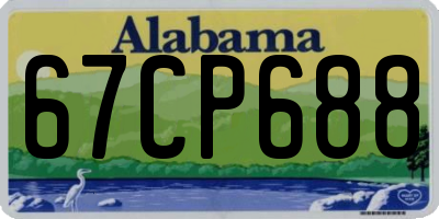 AL license plate 67CP688