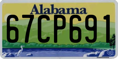 AL license plate 67CP691