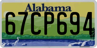 AL license plate 67CP694