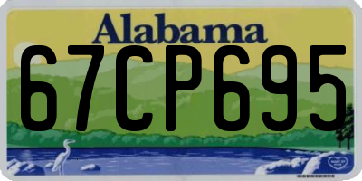 AL license plate 67CP695