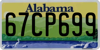 AL license plate 67CP699