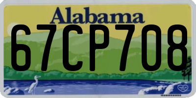AL license plate 67CP708