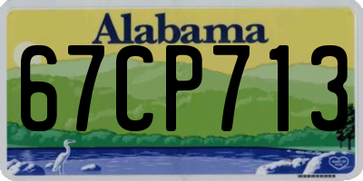 AL license plate 67CP713