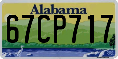 AL license plate 67CP717